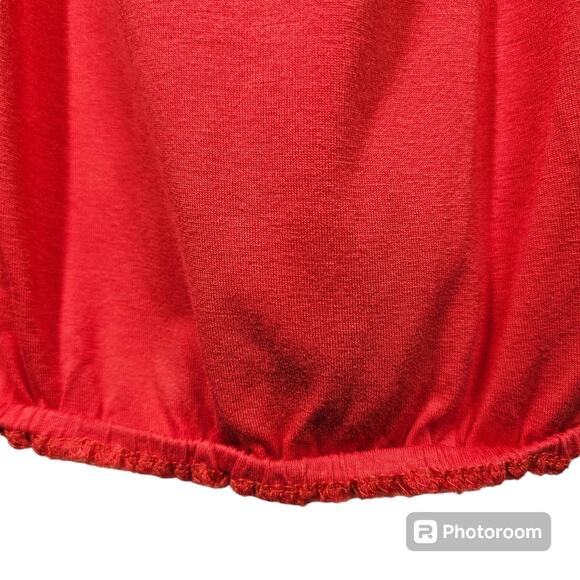 Max Studio Sleeveless V-Neck Top with Elastic Waist Women's Size Medium - Picture 3 of 10